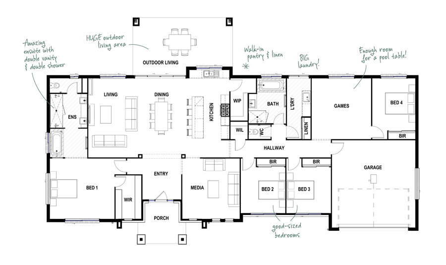 Woodcrest 30 + Games Room Modern